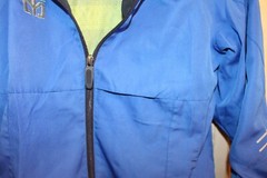 AUTHENTIC MOOTO Blue?Green Full Zip Martial Arts Windbreaker Jacket Size 140(0)
