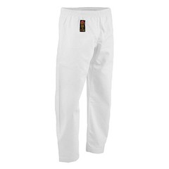 Gladiator 6oz Karate Pants w/Elastic Waist – White – Size 5