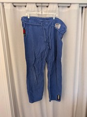 Vintage Koral Fight Co. BJJ Light Pants Blue Size A4