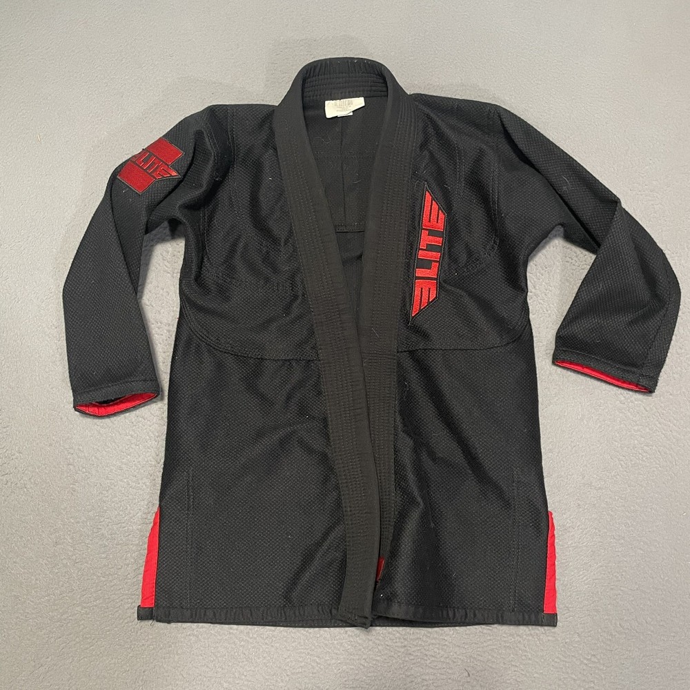 Elite Sports Jiu Jitsu C0 Black Martial Arts BJJ Brazilian Karate Taekwondo Top