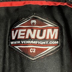 Venum C2 Challenger Series Youth BJJ Jiu Jitsu Gi Jacket Black Red 100% Cotton