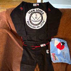 93brand Goose Feather BJJ Jiu-Jitsu Gi A1 w/ bag and team Serra patch on back