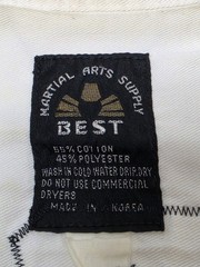 Vintage USA Taekwondo Martial Arts Jacket Korea Diamond Stitch Uniform