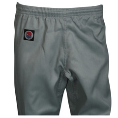 ProForce Classic Karate Uniform Elastic Drawstring 5 oz. 60-40 Blend -Gray