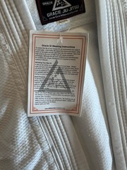 NWT Gracie Brand Jiu-Jitsu Official Gi Top Only Uniform Adult 3/160 JACKET ONLY