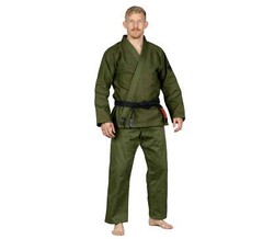 Fuji Sports All Around Mens Brazilian Jiu Jitsu Gi Jiu-Jitsu BJJ Military Green