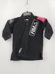 Fuji Gi & Gear Womens Size C00 Color Black 3/4 Sleeve Graphic Martial Arts Wrap
