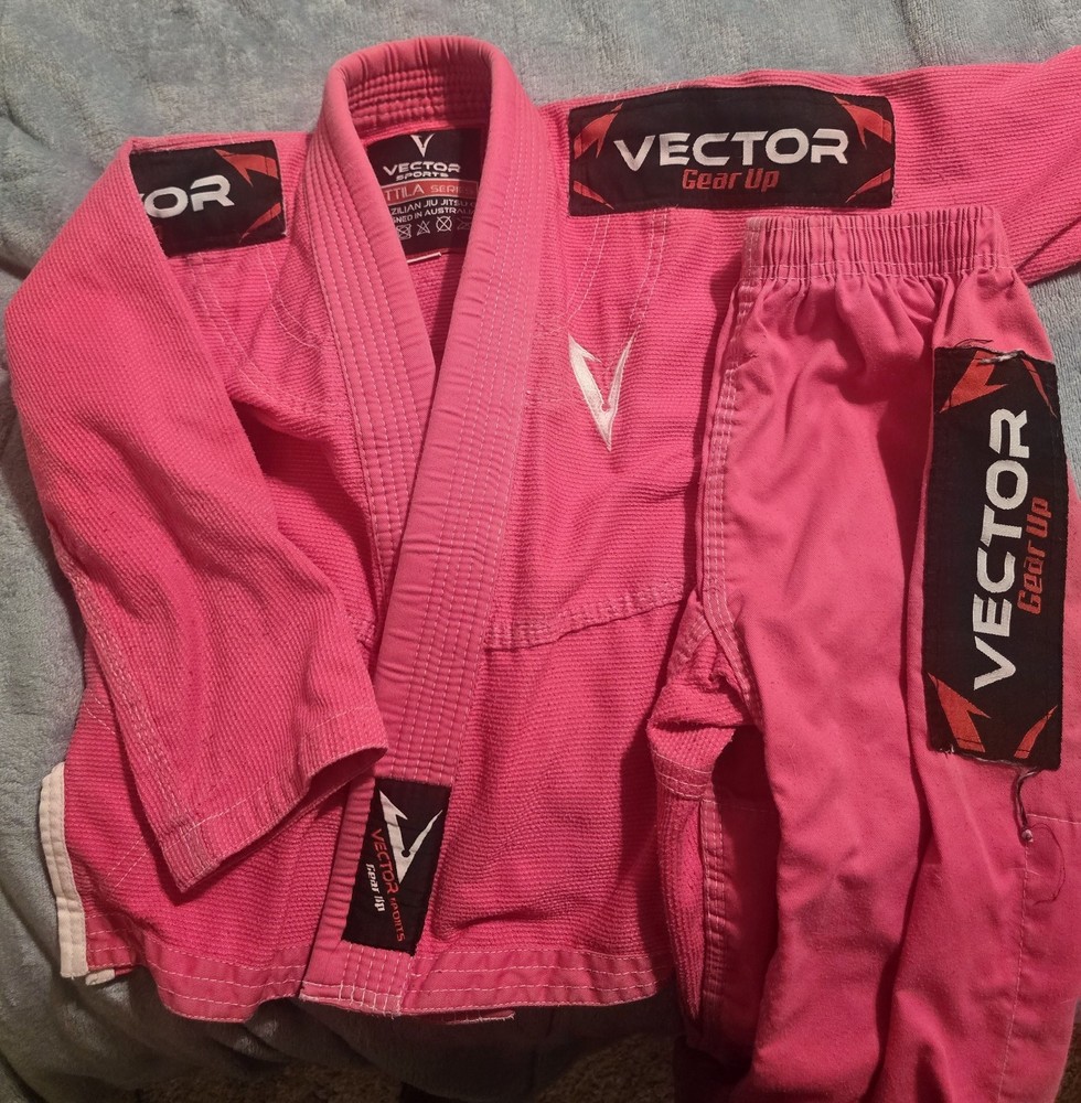Vector Gear Up Jiu-Jitsu Gi Uniform Set A1 Pink Adult Unisex size K1