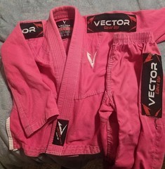 Vector Gear Up Jiu-Jitsu Gi Uniform Set A1 Pink Adult Unisex size K1