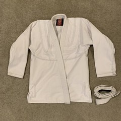 Breakpoint Brazilian jiu jitsu Jacket White – Size A0 & 66 Inch Belt
