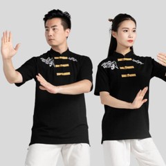 Martial Arts Tai Chi T-Shirt Shirts Tops Kung Fu Wingchun Training Clothes Print