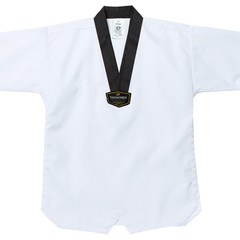 KUKKI TAEKWONDO DOBOK/TAEKWONDO UNIFORM/GIS/DAN DOBOK/WHITE-NECK