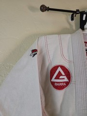 Gracie Barra Equipe Jiu Jitsu Gi Jacket Y6 Kimono White Top Only Size Youth 6