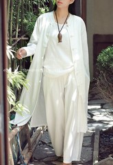 Vintage Women Chinese Tang Suit Tai Chi Coat Top Martial Arts Kung Fu Uniform