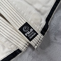 Fuji Sekai BJJ Gi Kimono Jacket White Mens A1 Brazilian Jiu Jitsu Embroidered