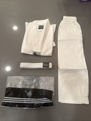 GI Adidas New ADI-Start Uniform Taekwondo Uniform GI Youth 0 Size 170 White