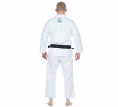 Fuji Sports All Around Mens Brazilian Jiu Jitsu Gi Jiu-Jitsu BJJ White w Teal