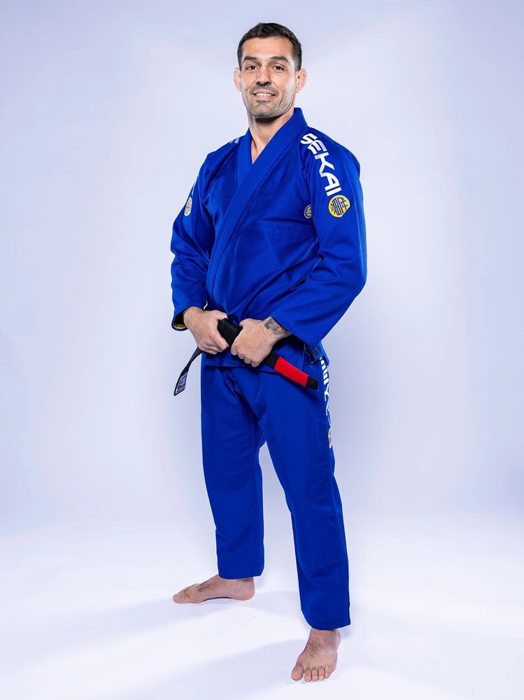 New Fuji Sports Sekai 3.0 „World” Mens Brazilian Jiu-Jitsu BJJ Gi – Blue/Yellow