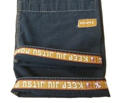 31Fifty Pacific Crew Jit Jitsu Ripstop Pants Adult A00 Black MMA Sz 40 X 25 Guc