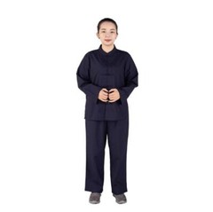 Shaolin Monk Zen Lay Clothes Buddhists Meditation Uniform Temple Monk Robe Suits