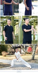 Martial arts leader’s new martial arts suit men’s spring autumn short sleeve
