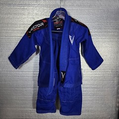 Vector Sports Gear Kids K1 Attila Series Brazilian Jiu Jitsu Gi Suit Preowned.