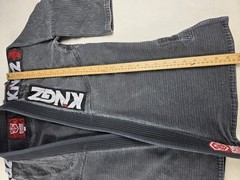 VTG KINGZ KIMONO Gray/Blue Gi Top A2H MMA Judo Jiu Jitsu Distressed Ultralight