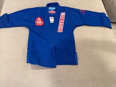 Gracie Barra Equipe Kids Jiu-Jitsu Gi Set Jacket Pants Blue Size Y4-TRAIN-LITE