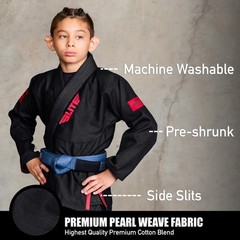 IBJJF Ultra Light BJJ Brazilian Jiu Jitsu Gi for Kids with Preshrunk Fabric a…