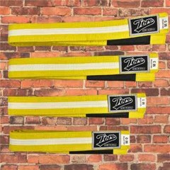 Toro Brand Brazilian Jiu Jitsu Belt / Yellow and White Belts BJJ youth kids
