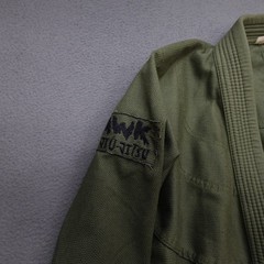 Hawk Jiu Jitsu Kimono Gi Adult A1 Green MMA Pant & Jacket No Belt