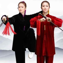 Winter Tai Chi Clothes Thick Kung Fu Dress Wushu Martial Art Uniform Long Sleeve