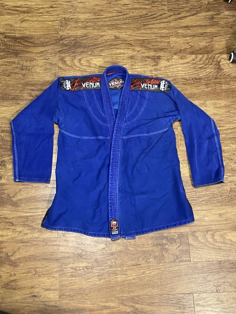 Venum BJJ GI Competitor Single Weave Blue Size A4 Adult Embroidered Patches