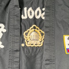 Kuk Sool Won Instructor Uniform Black Stitched 3 Korea Patch Martial Arts