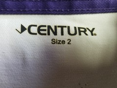 Century Martial Arts Uniform Size 2 Lil Dragon Karate Taekwondo Top Only See Pic