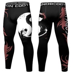 USA Ship Black Dragon BJJ MMA Spats Compression Pants for Brazilian Jiu jitsu