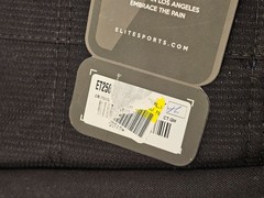 Elite Sports ET250 Size A4 Unifrom Tag Belt Black White For Martial Arts