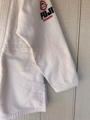 Fuji Gi Top Jacket Pants Belt Kimono Adult Sz A1 White Judo BJJ MMA Heavyweight
