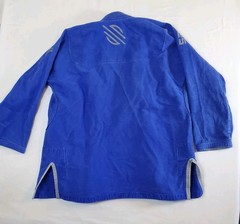 Sanabul Gi Top Blue Gray Size A1 BJJ Jiu Jitsu Uniform Suit Jacket Martial Art
