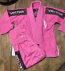 Vector Sports Attila Series Kids BJJ Gi K00 Pink Brazilian Jiu Jitsu Uniform