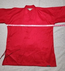 Century Sz 3 Martial Arts Red Canvas Kimono Top Jacket Adult Small Karate