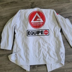 Gracie Barra Equipe GB Edition BJJ Gi Kimono Top Jacket White Adult A3 Jiu Jitsu