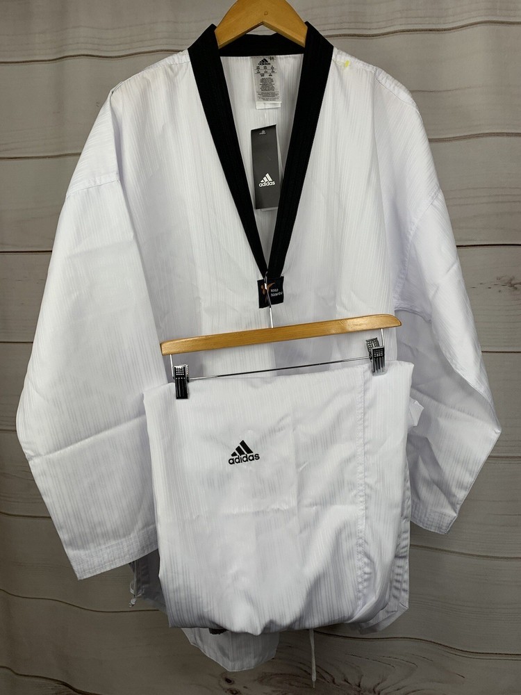 Adidas ADI-CHAMPION 2 Taekwondo Uniform CHAMP-2 WT Dobok TKD New Us 200