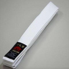 Shureido BW Karate White Obi Made in Japan Okinawa Karate official brand