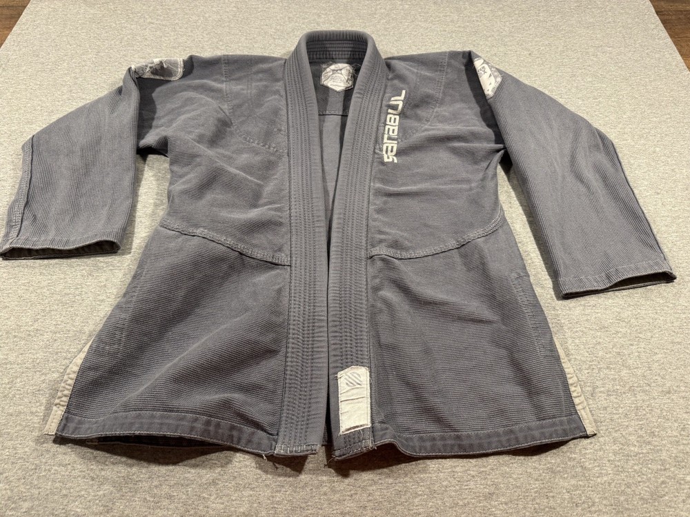Sanabul Kimono / Gi Top Youth Boys Girls Gray K4 Karate MMA Fighting