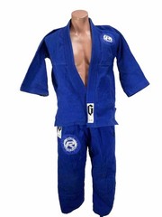 Gameness Air Brazilian Jiu Jitsu Gi Blue Top & Bottom MMA Size 1 Royal Art Texas