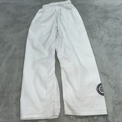 Size 150 (US 12) TECH MMA Martial Arts TAEKWONDO PANTS Kids White Youth