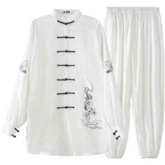 Three Pieces Tai Chi Clothes Wushu Clothing Kung Fu Martial Art Uniform Taiji