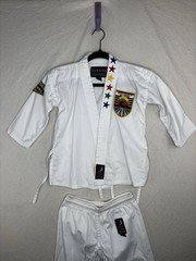 Bushido Karate Uniform The Essential Uniform Kids Sz S 0/140White Kimono Suit PO