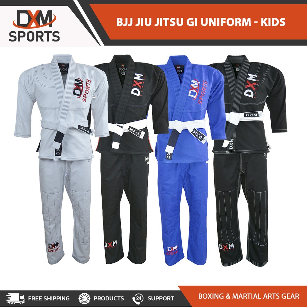 DXM SPORTS BJJ Jiu Jitsu Gi Brazilian Jiu Jitsu Training Gi Uniform Kimono Kids